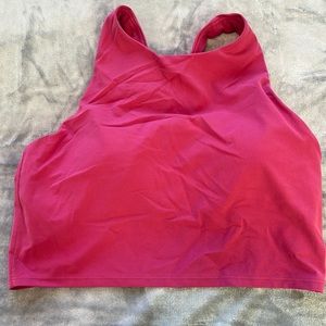 Athleta Conscious Crop top/sports bra - pink
